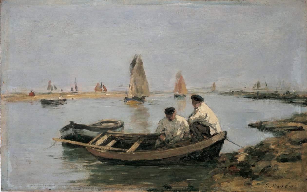 Haliç, 19. yüzyılın ortalarında by Eugene Louis Boudin