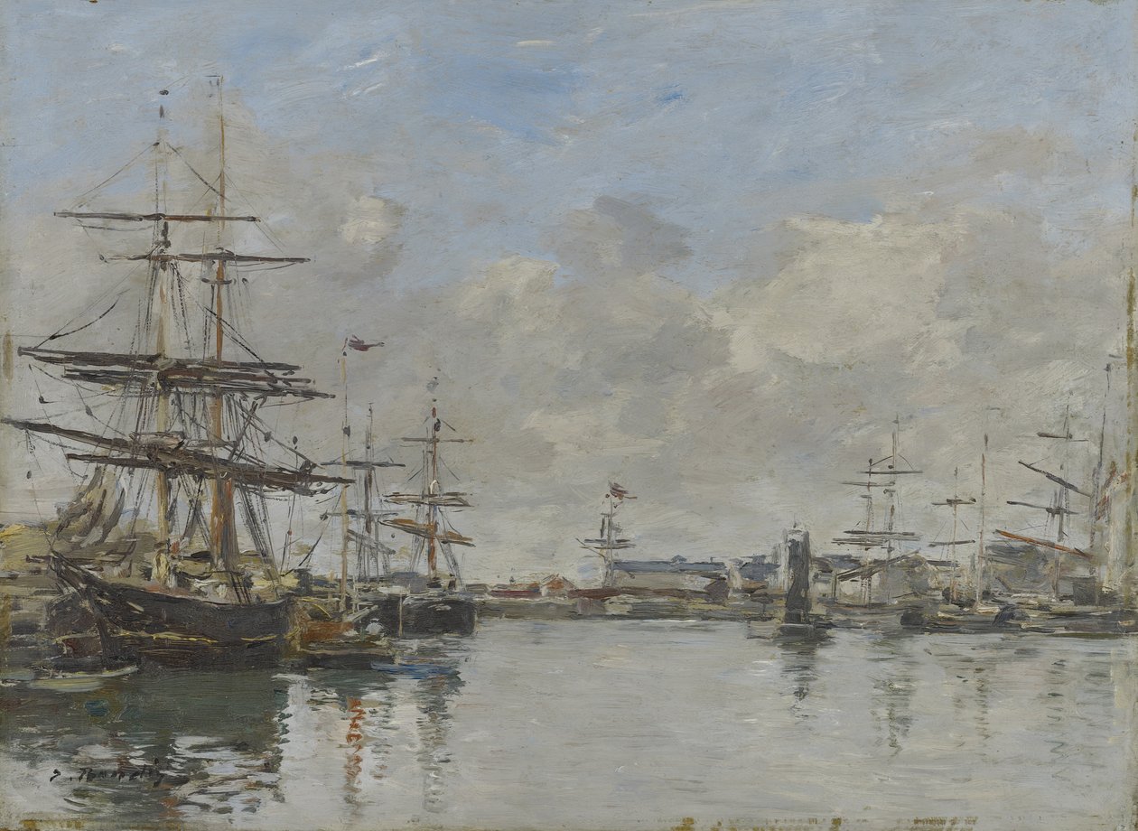 Le Havre Limanı, c.1885-90 by Eugene Louis Boudin