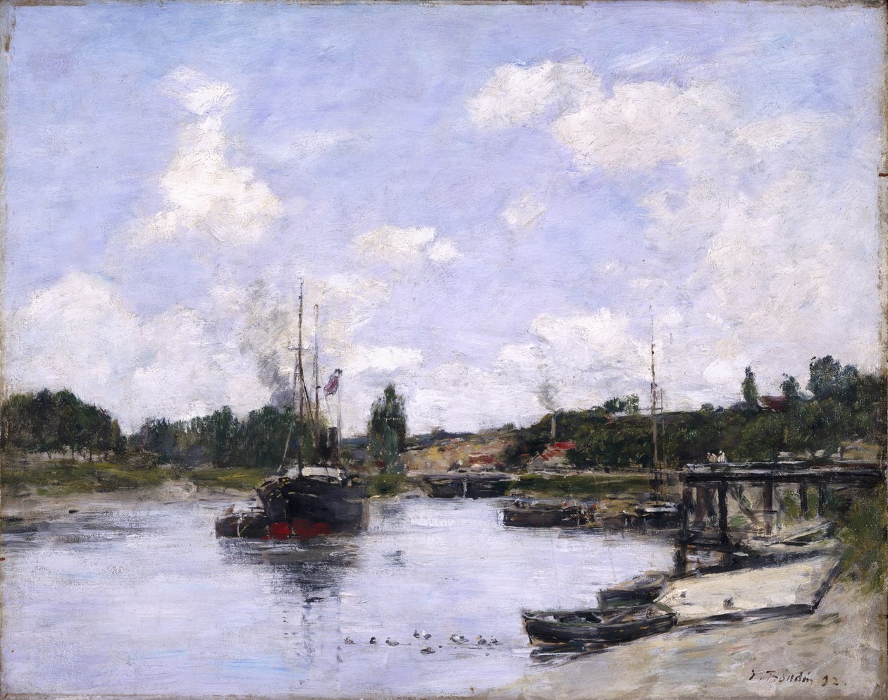 Liman, Saint-Valery-sur-Somme, 1892 by Eugene Louis Boudin