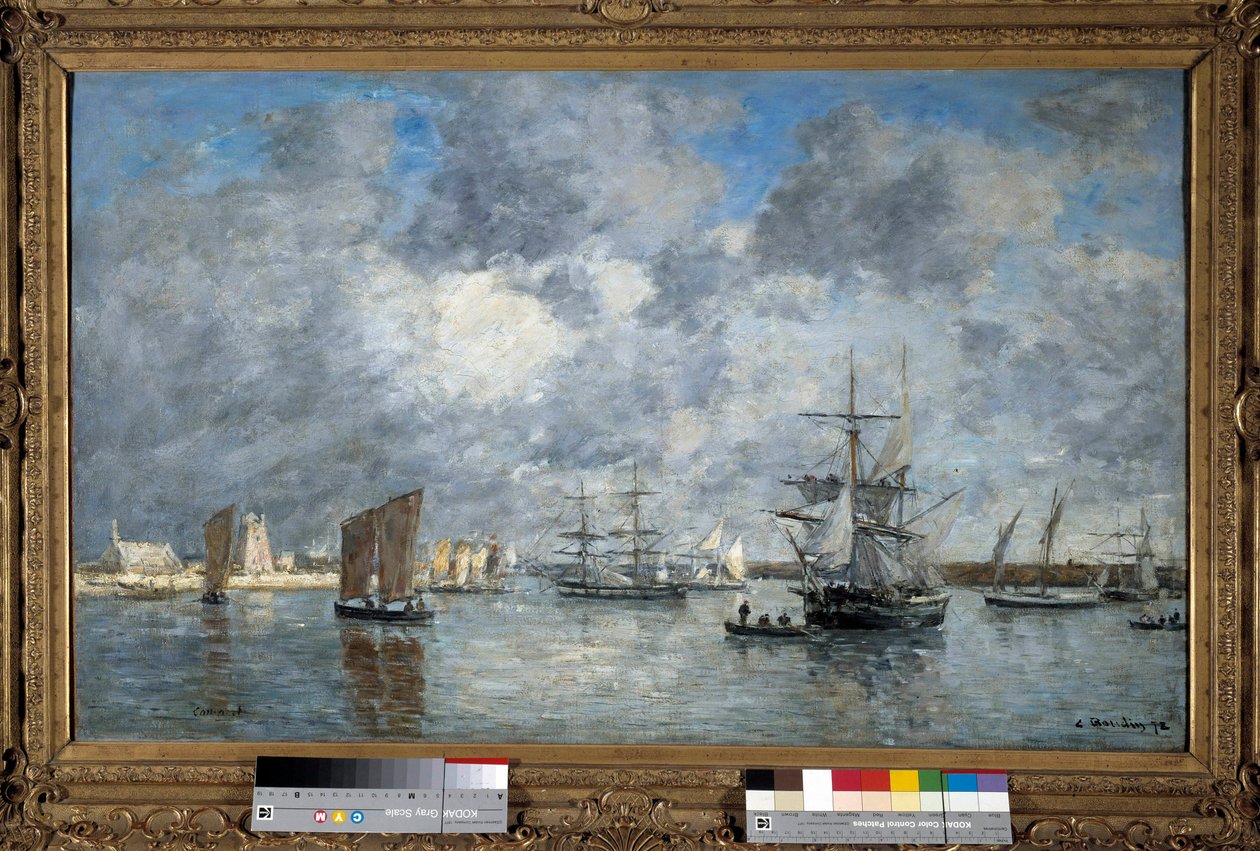 Eugene Louis Boudin (1824-1898) tarafından Carnaret Limanı Tablosu. 1872. Soluk. 0,55 x 0,89 m. Paris, Musee d
