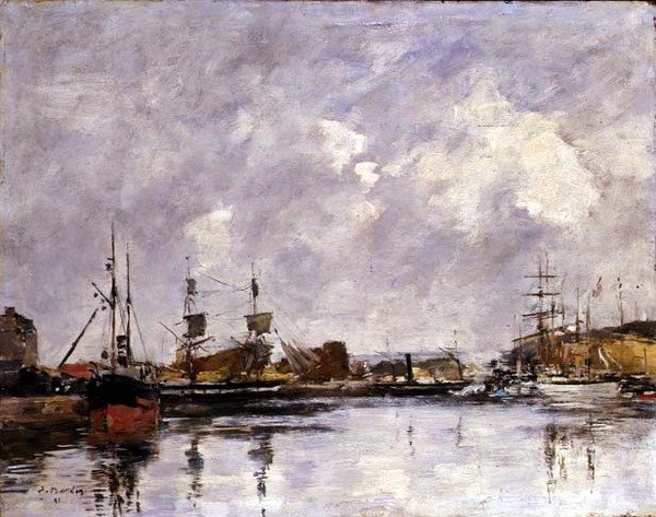 Dunkirk Limanı by Eugene Louis Boudin