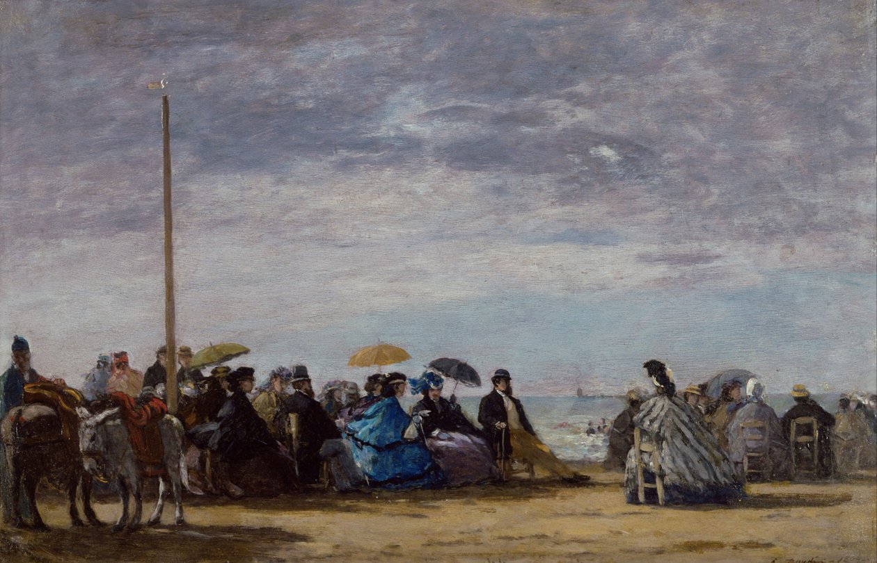 plaj, 1864 by Eugene Louis Boudin