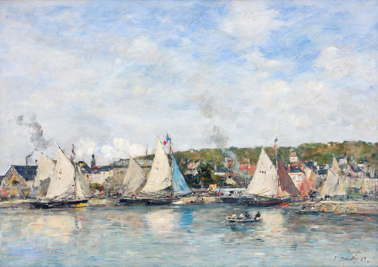 Trouville limanı, 1893. by Eugene Louis Boudin