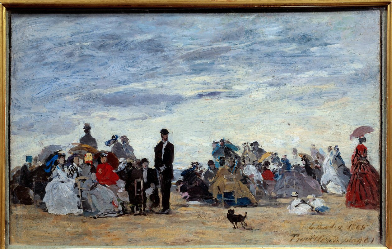 Trouville plajı. Eugene Louis Boudin