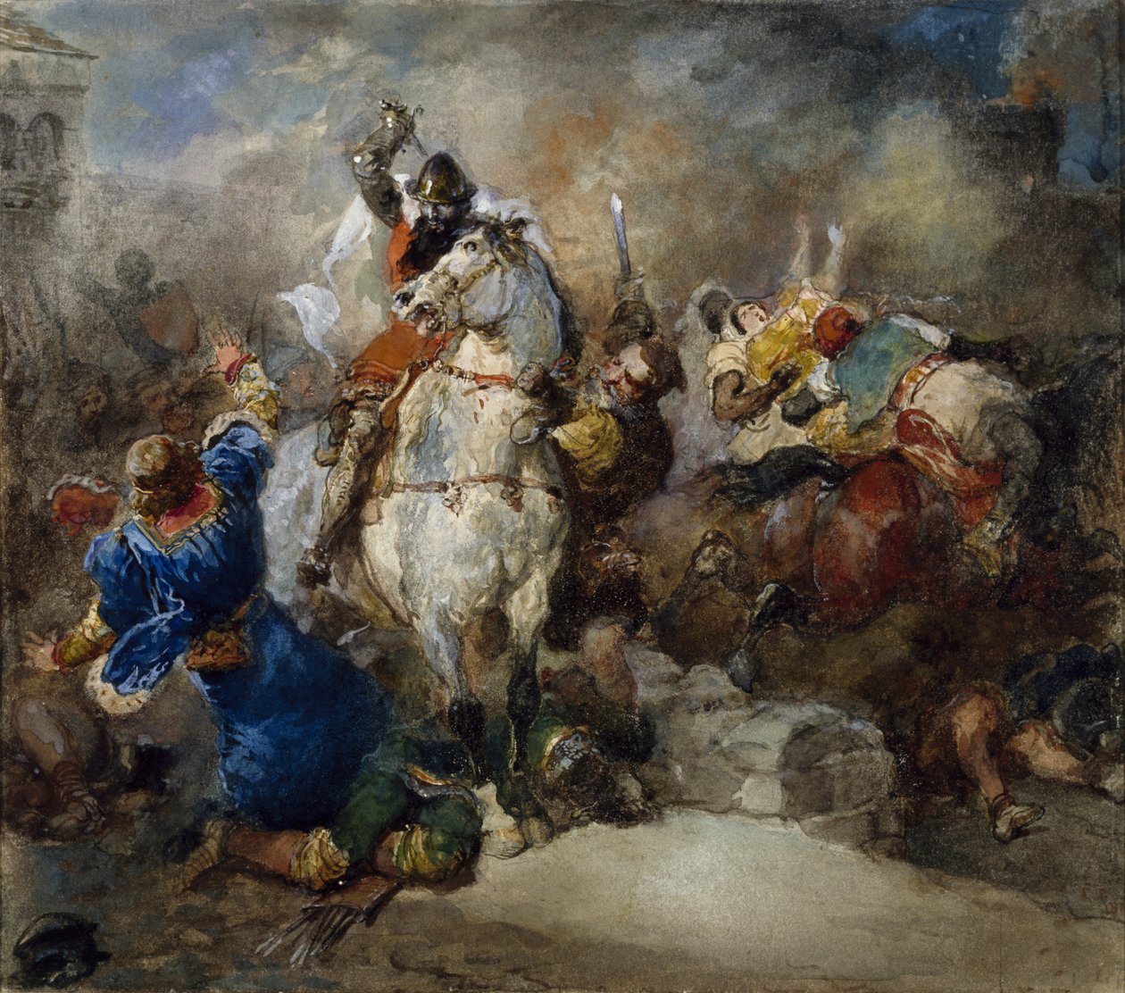Rebecca'nın Kaçırılması by Eugene Louis Lami