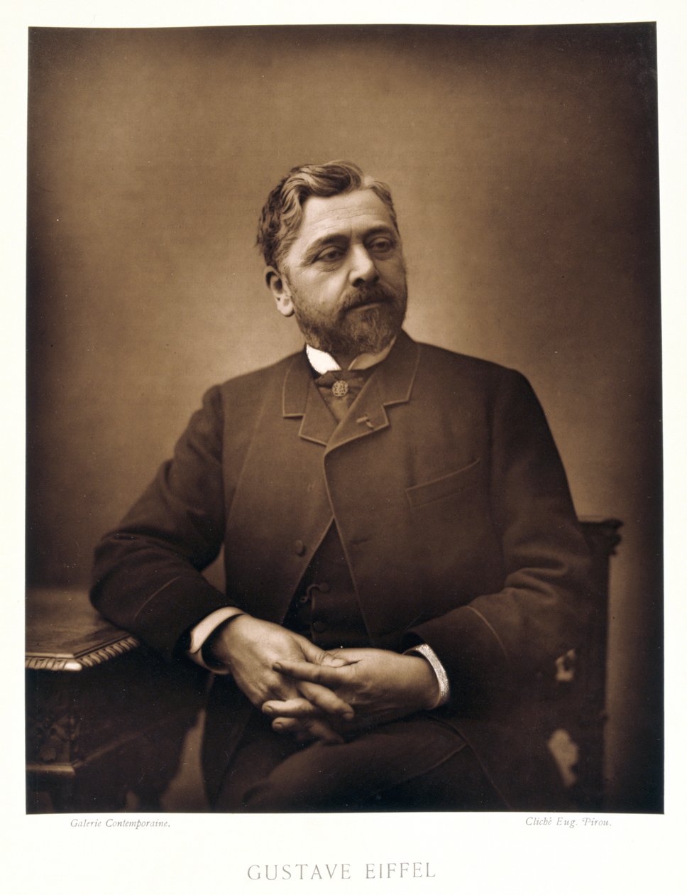 Gustave Eiffel, Fransız mühendis, 1880 by Eugene Pirou