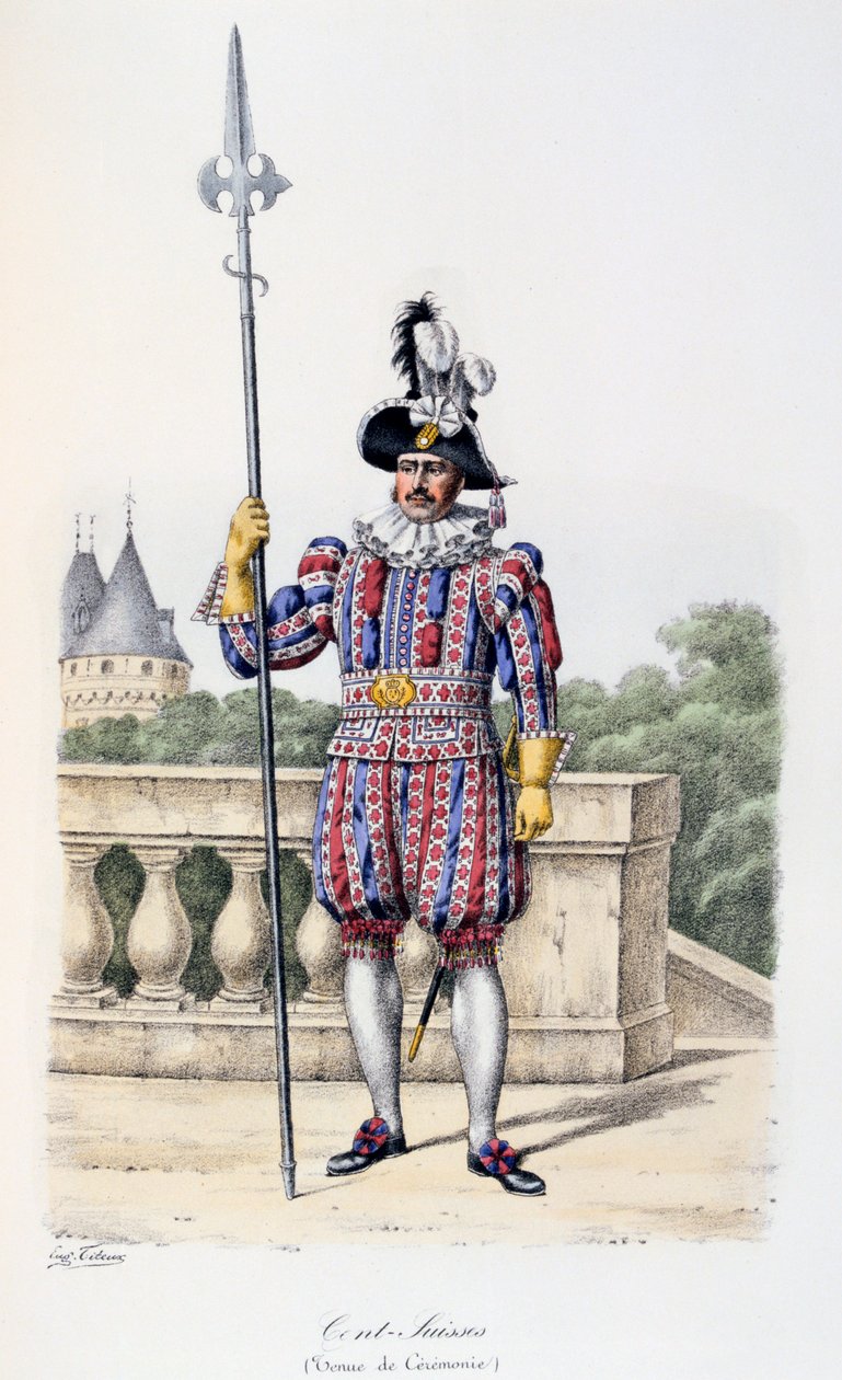 Cent-Suisses, Tören Elbisesi, 1814-17 by Eugene Titeux