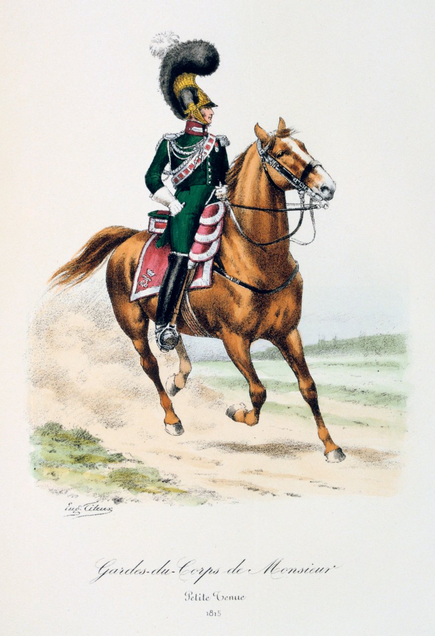 Beyefendinin Korumaları, Soyun, 1815 by Eugene Titeux