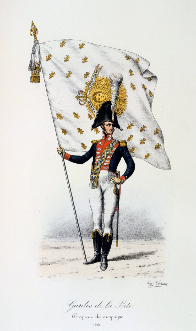 Kapı Muhafızları, Sefer bayrağı, 1815 by Eugene Titeux