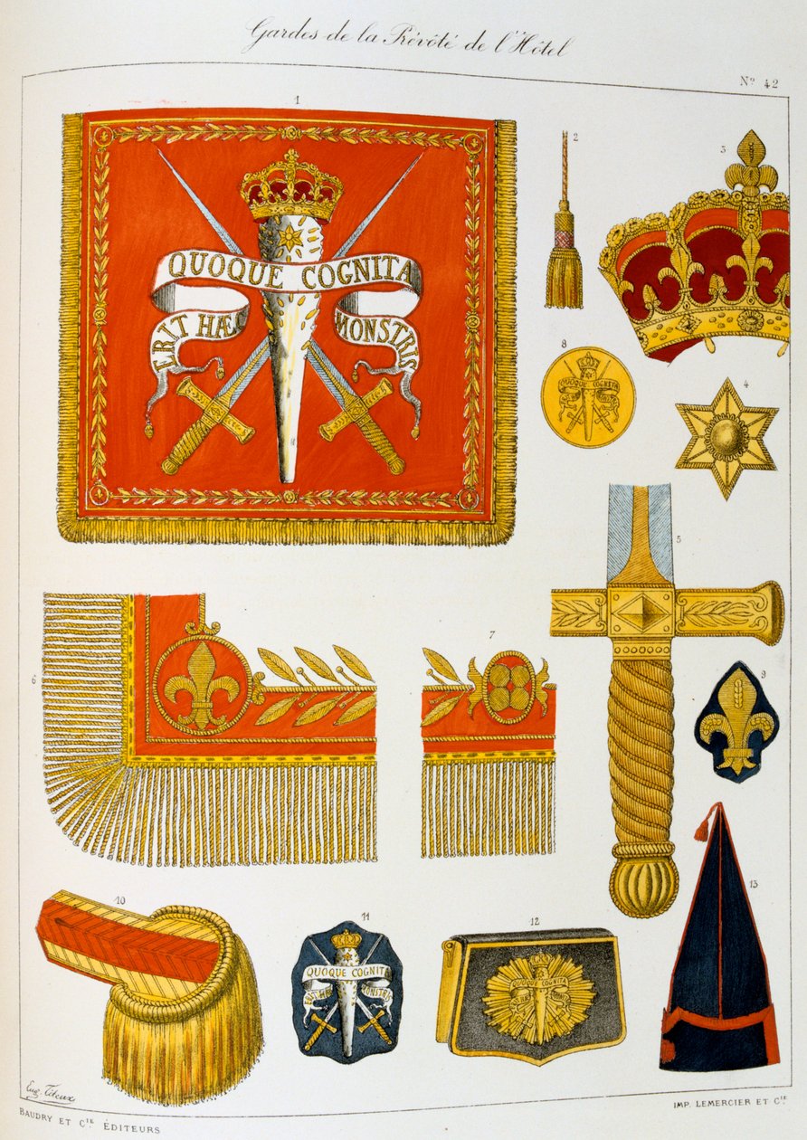 Otel Provost Muhafızları, Insignia by Eugene Titeux