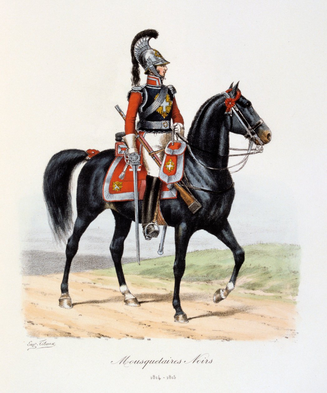 Kara Silahşörler, 1814-15 by Eugene Titeux