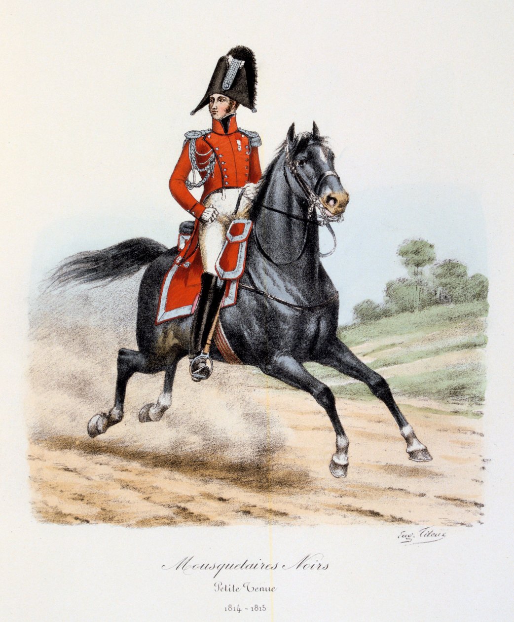 Kara Silahşörler, soyunmak, 1814-15 by Eugene Titeux