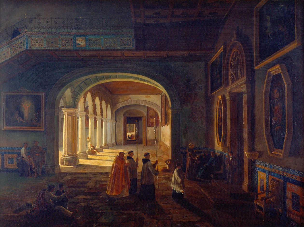 Fransisken Manastırı Antesakristi by Eugenio Landesio
