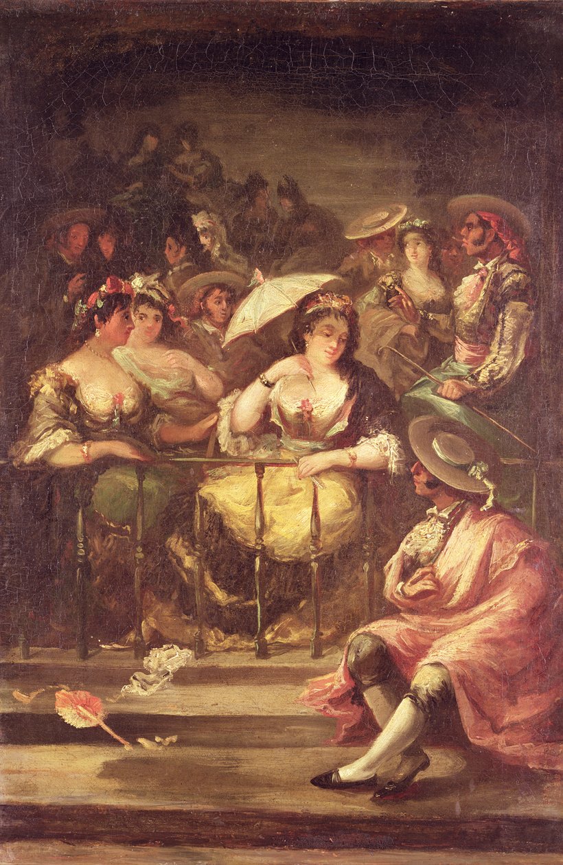 Balkondaki Kadınlar, 1859 by Eugenio Lucas y Padilla