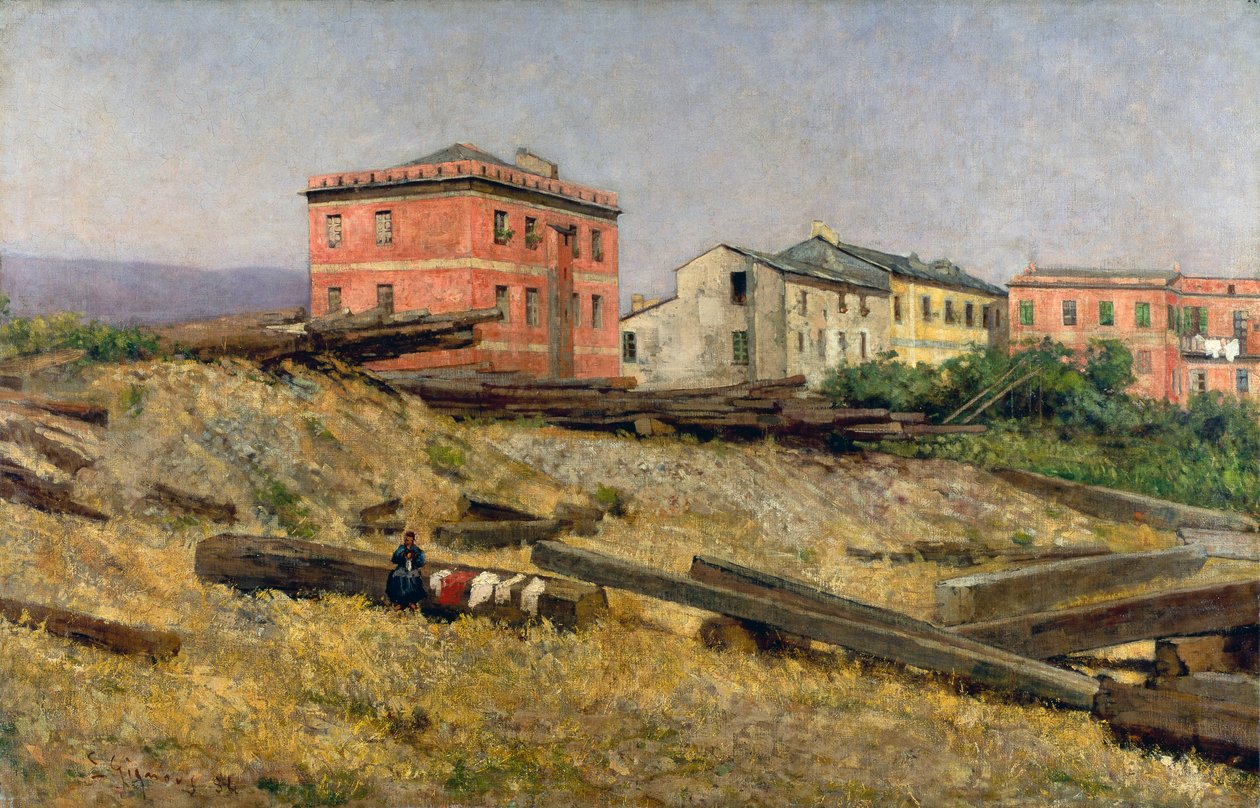 Ligurya Apeninlerindeki Evler by Eugenio Gignous