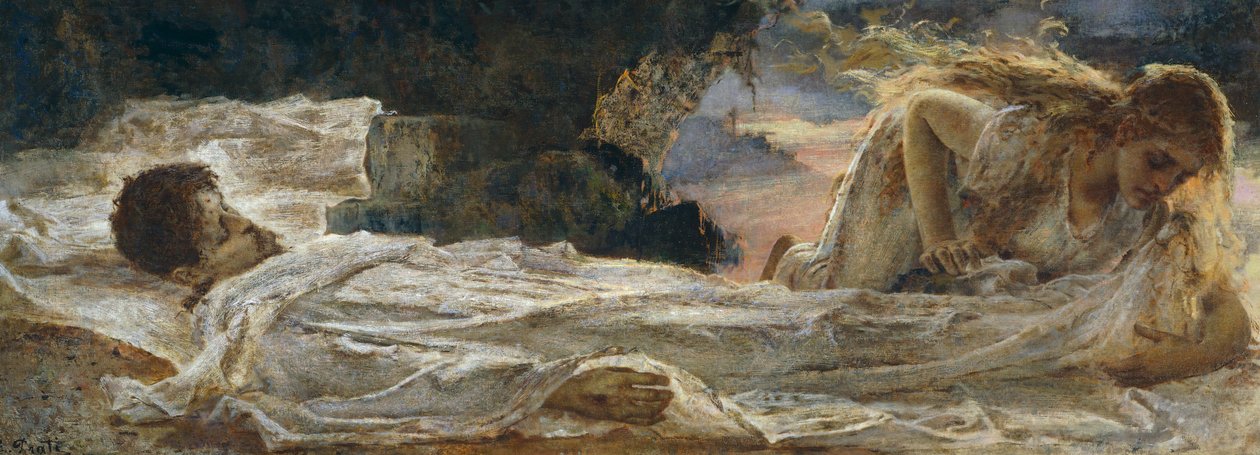 Mesih ve Mary Magdalene by Eugenio Prati