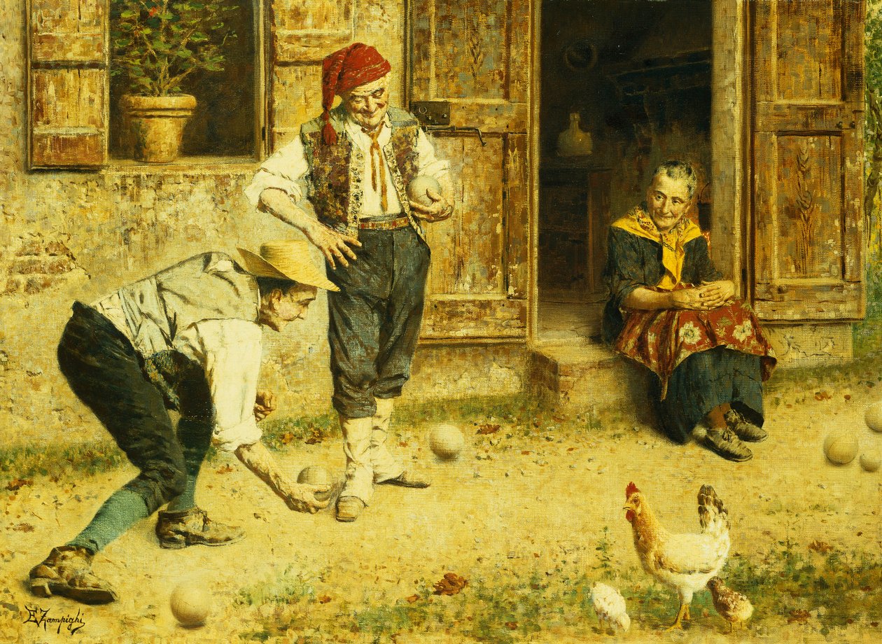 Bir Bocci Oyunu by Eugenio Zampighi