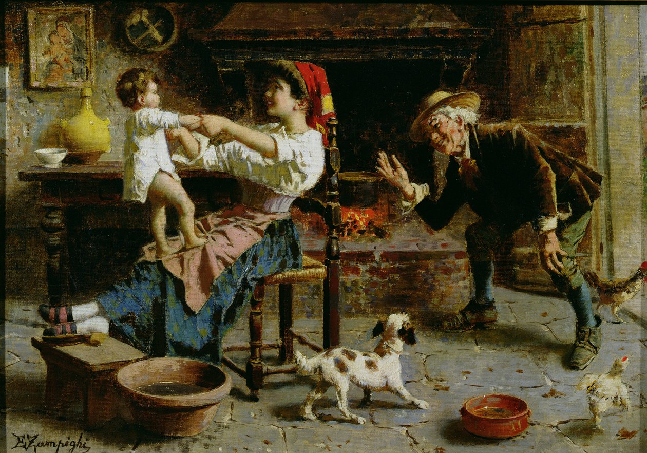 Anne ve Çocuk by Eugenio Zampighi