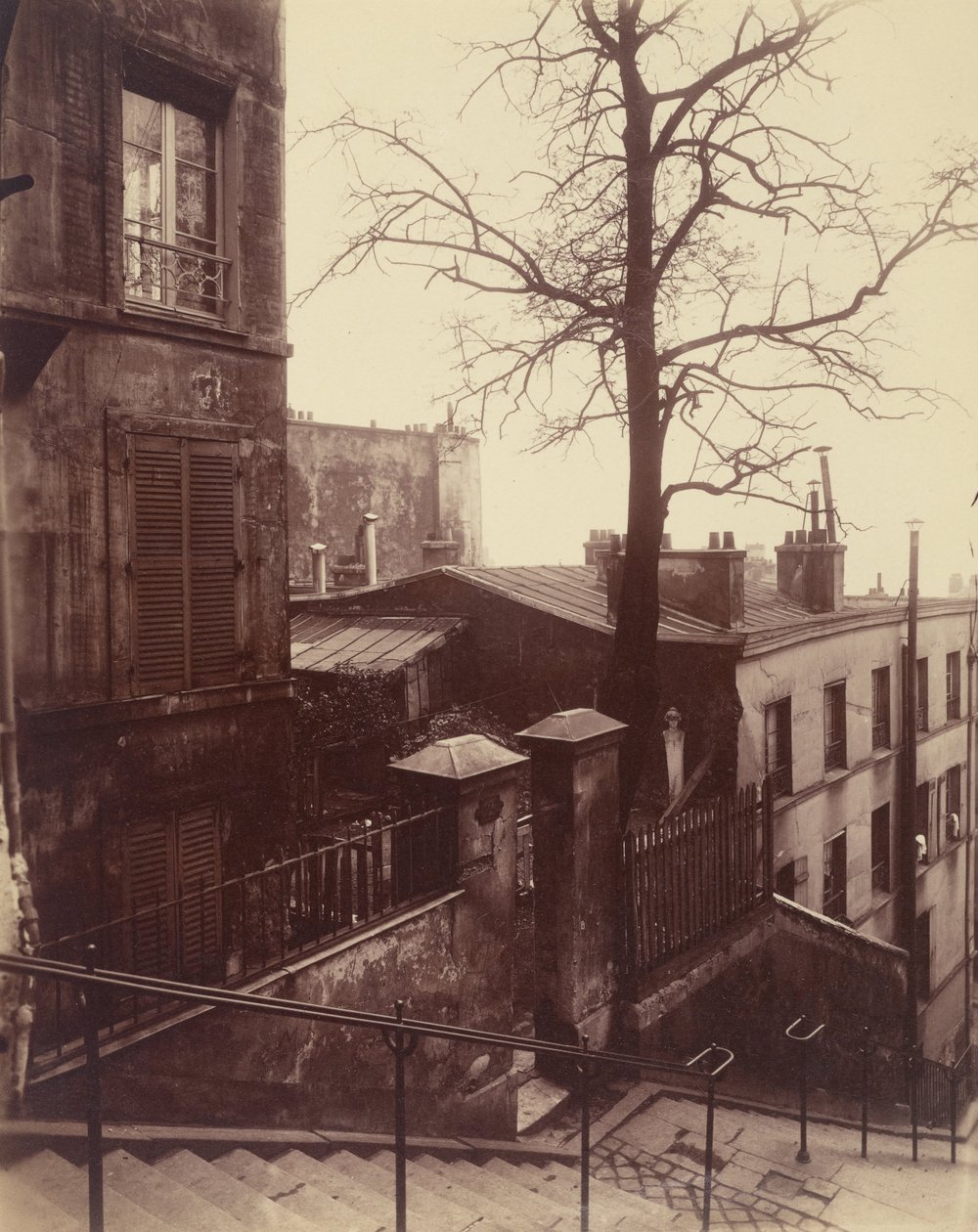 Merdiven, Montmartre by Eugène Atget