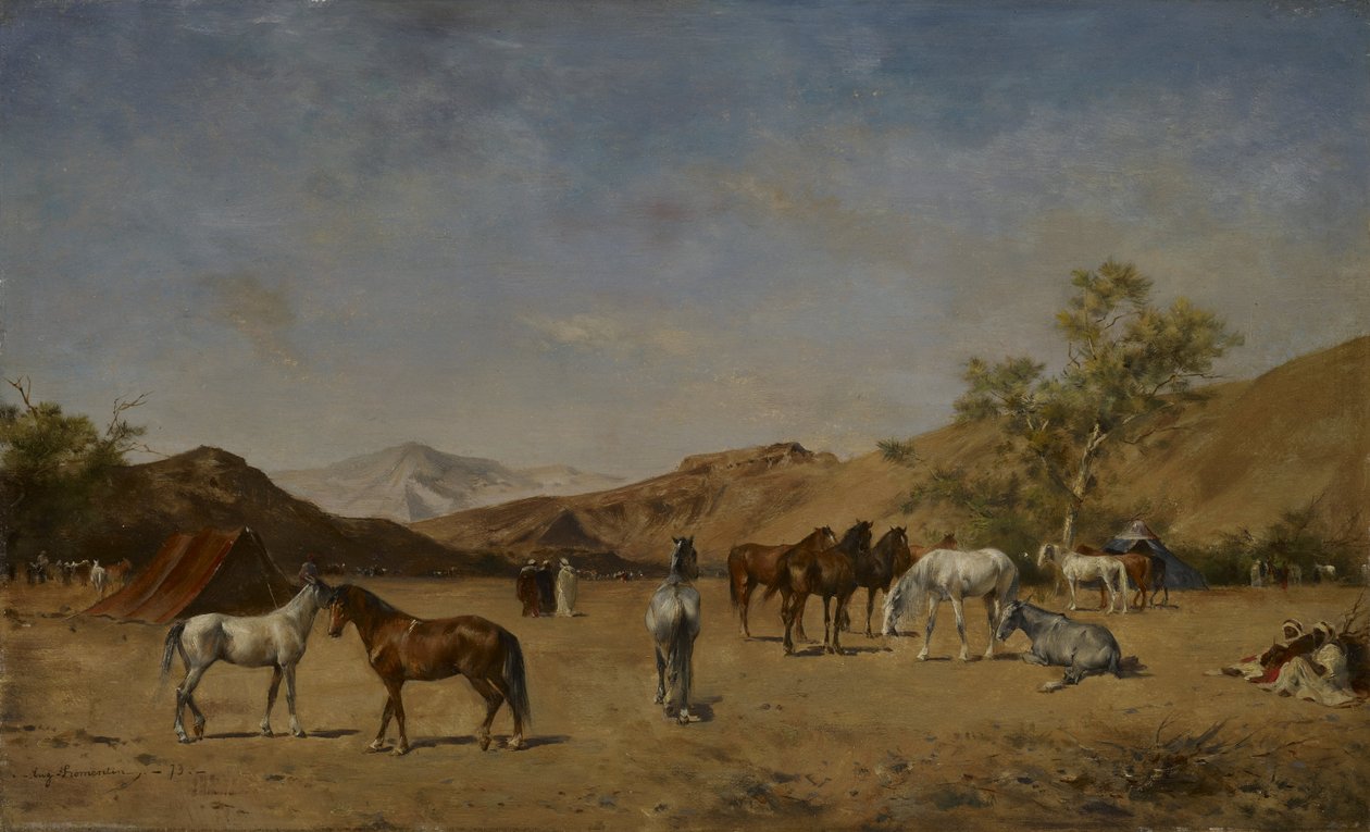 Arap Kampı by Eugène  Fromentin