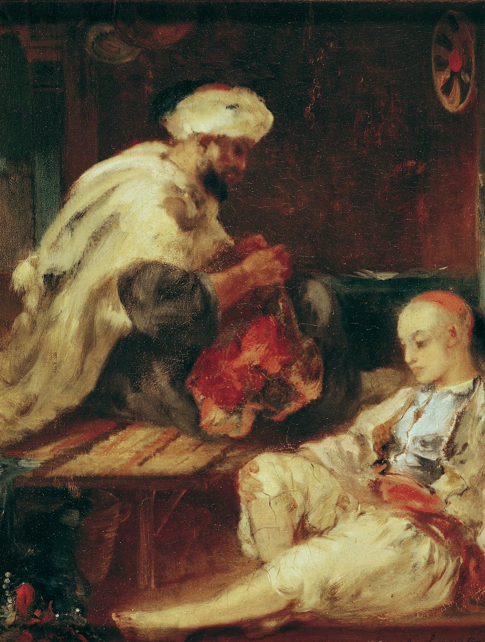Bir Arap Terzinin Atölyesi İçi by Eugène Fromentin