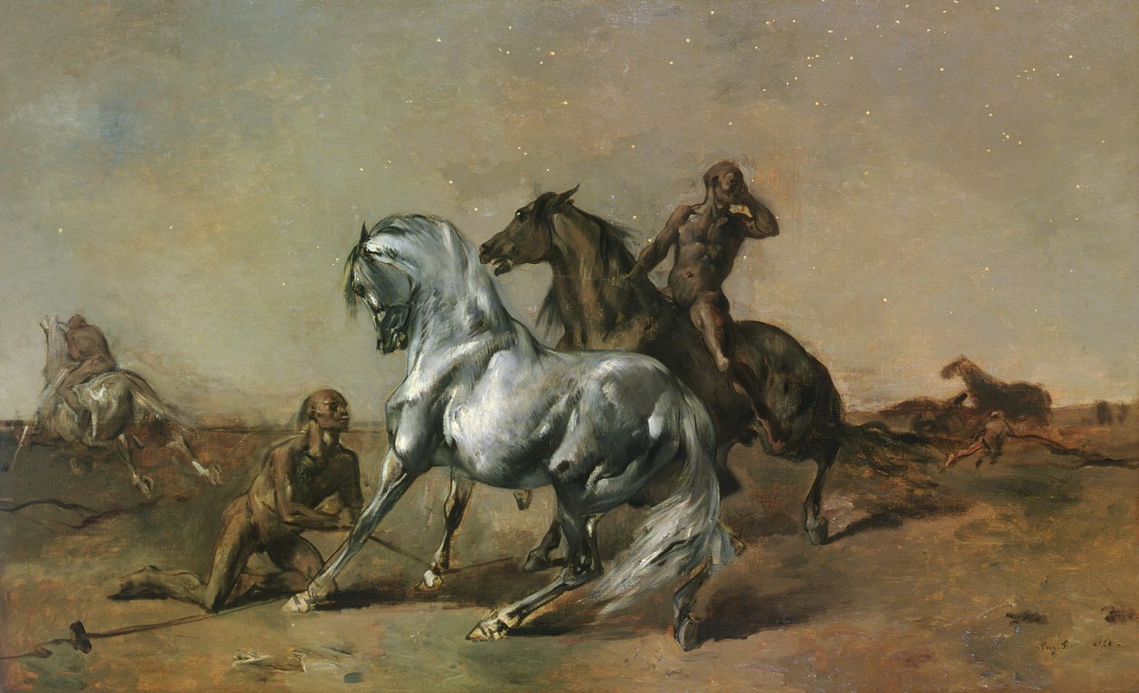 Gece Hırsızları, 1868 by Eugène Fromentin