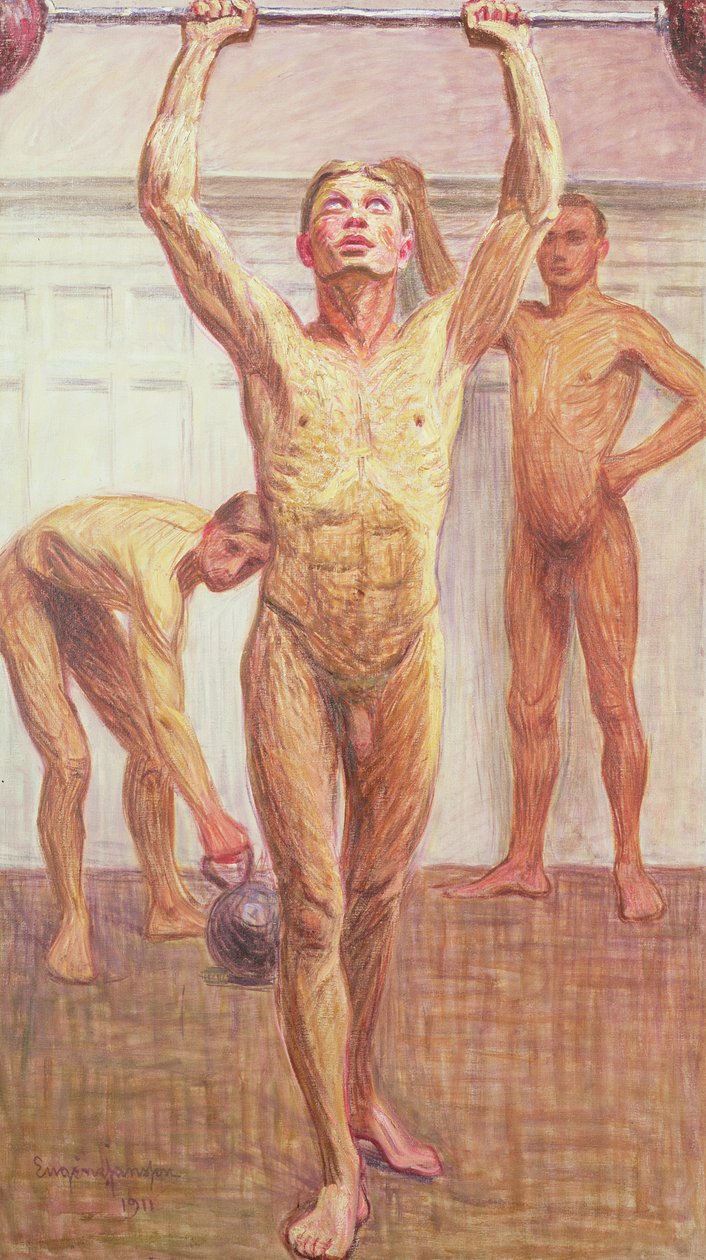 Ağırlıkları İki Kolla İtme, 1 Numara, 1911 by Eugène Jansson