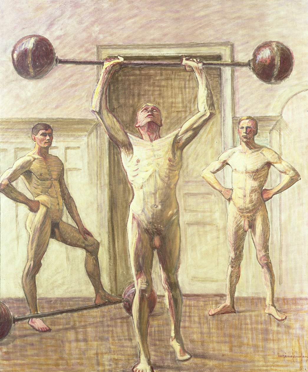 Ağırlıkları İki Kolla İtme, 3 Numara, 1914 by Eugène Jansson