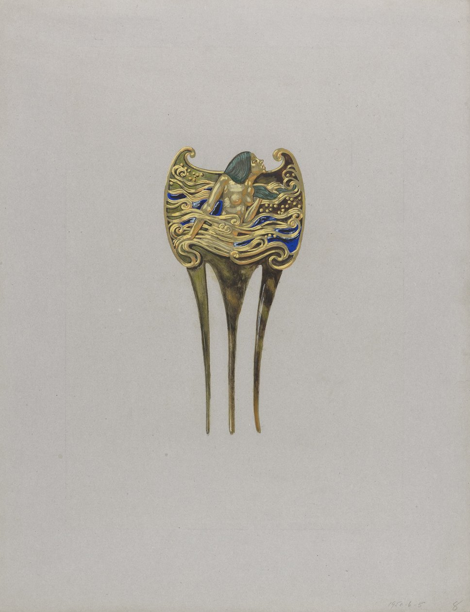 Peri Tarağı için Tasarım by Eugene Grasset