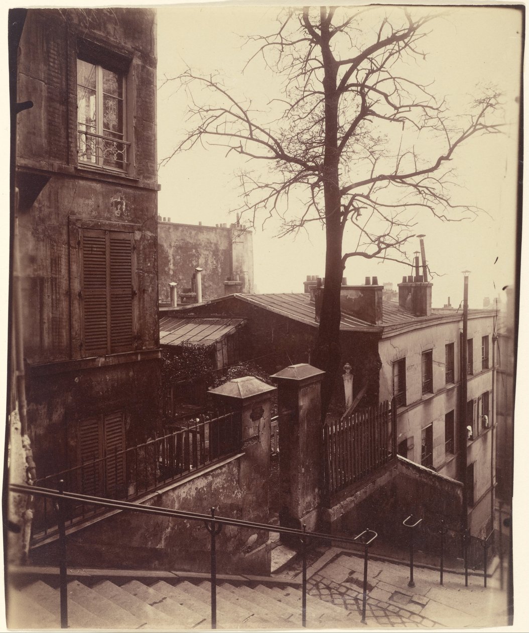 Merdiven, Montmartre by Eugène Atget