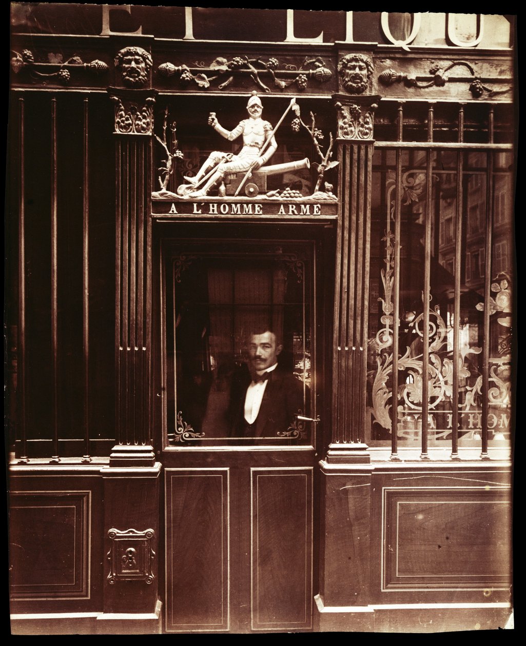 Paris Cafe Çalışması by Eugène Atget