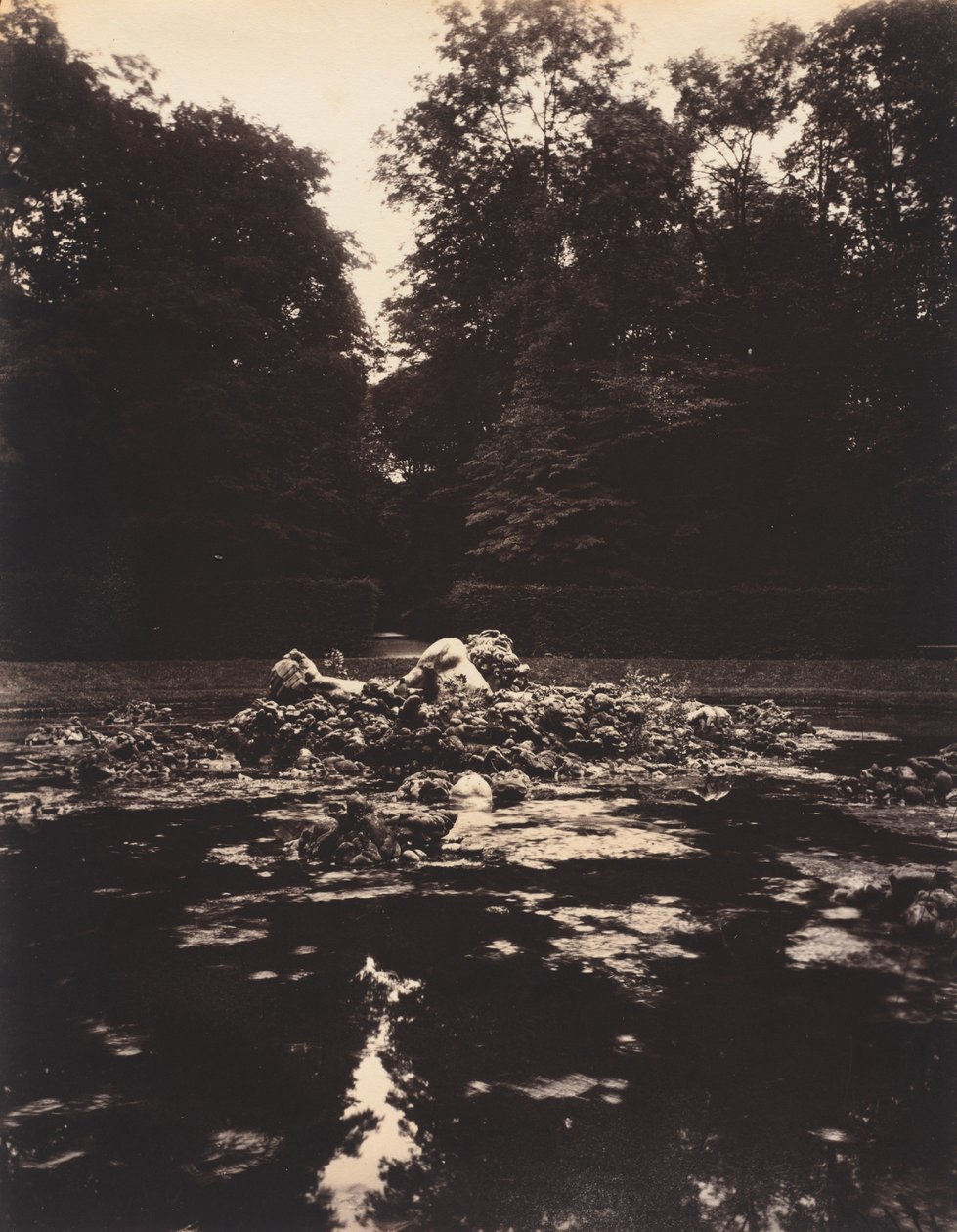 Versay, Enceladus Çeşmesi by Eugène Atget