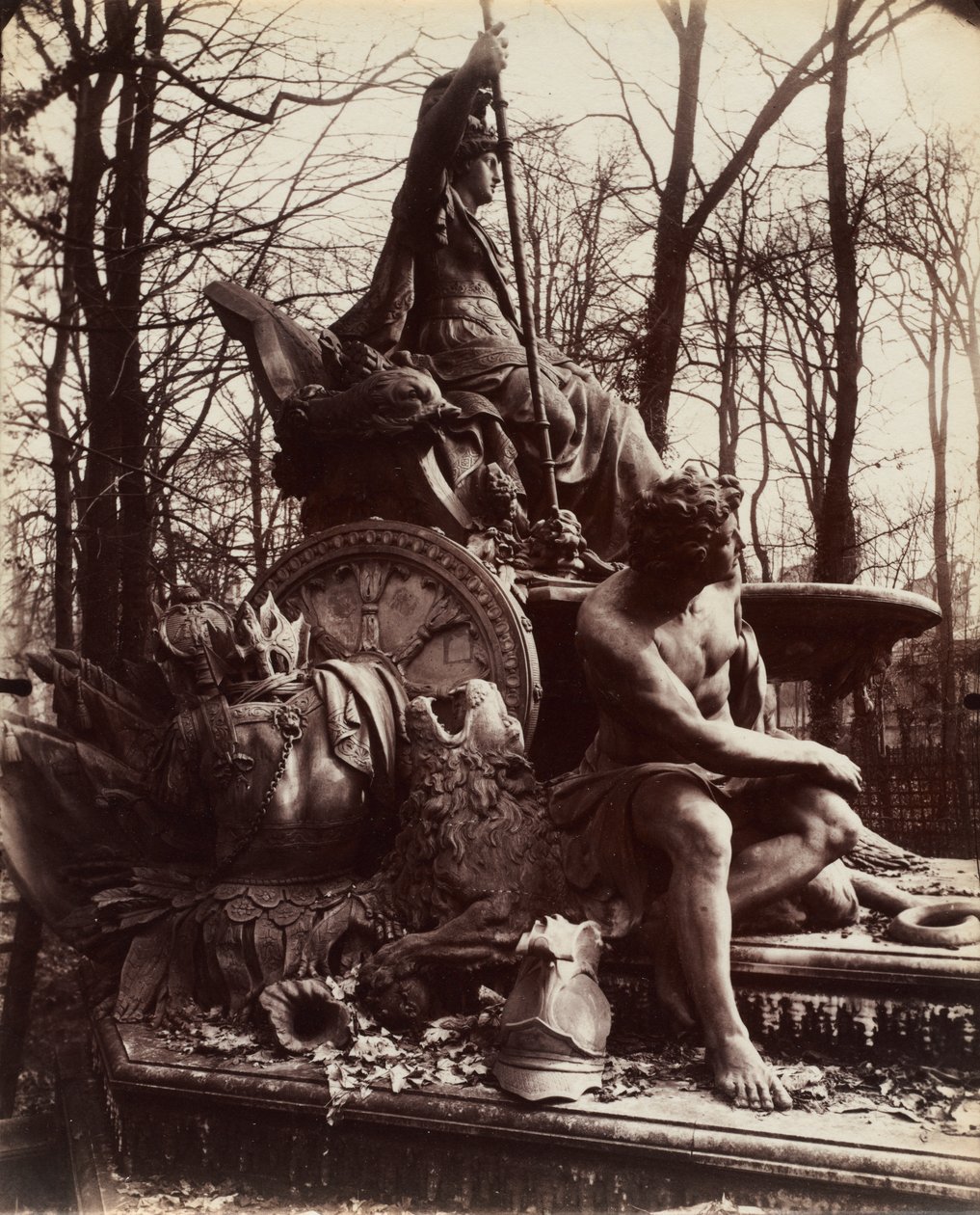 Versay, Muzaffer Fransa Çeşmesi by Eugène Atget