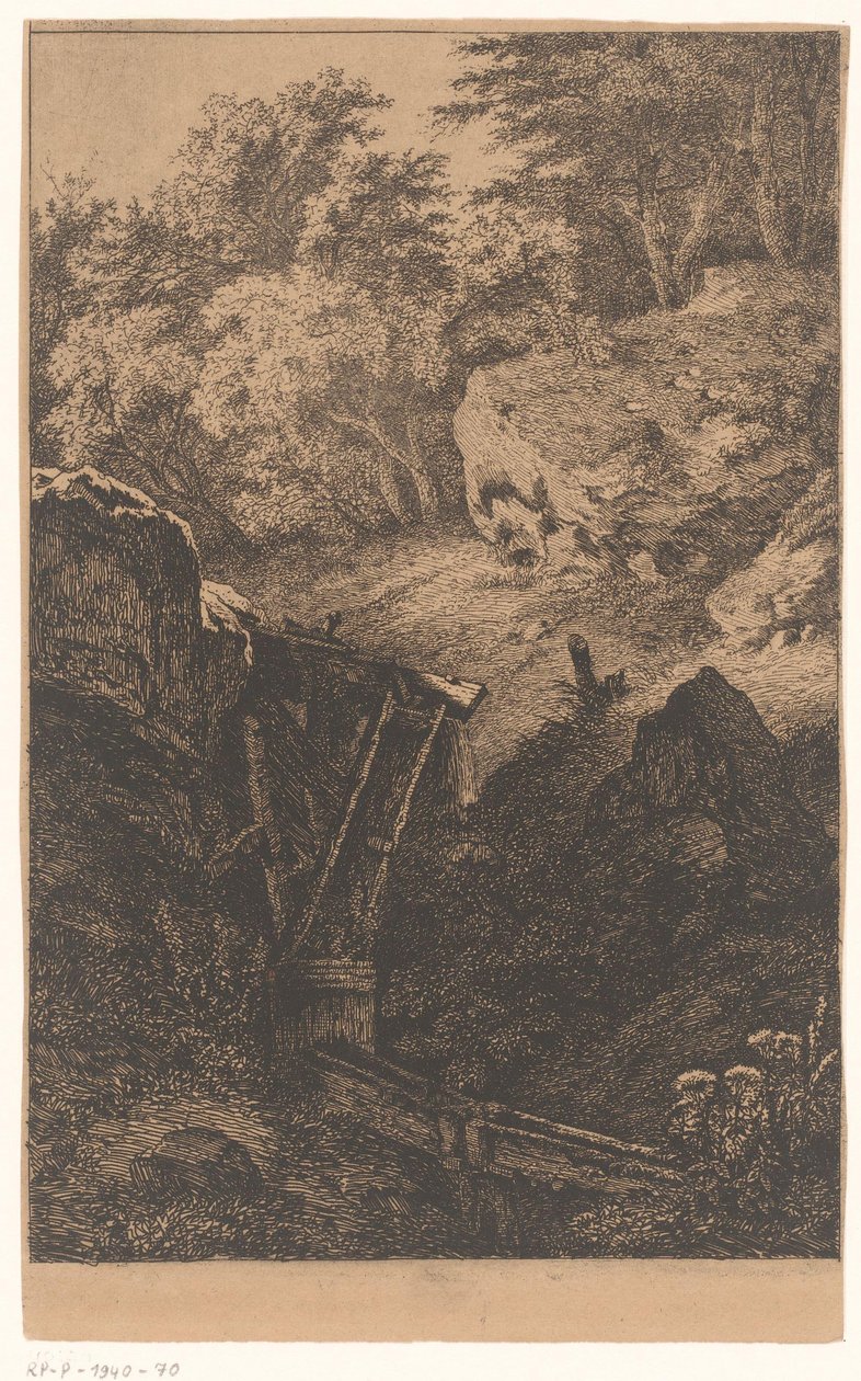 Ahşap sulama sistemi ile peyzaj by Eugène Bléry (possibly)