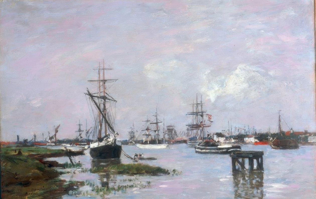 Anvers, liman by Eugene Louis Boudin