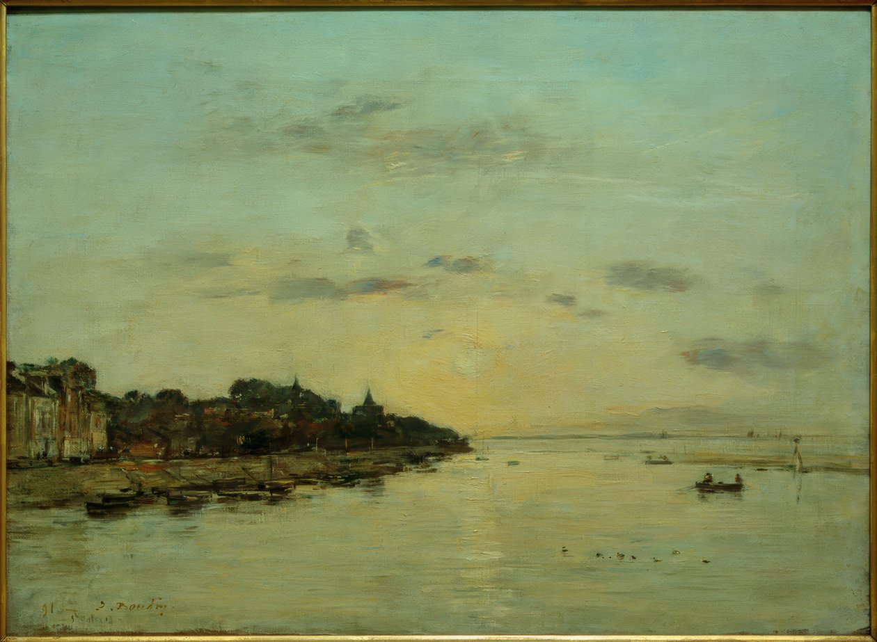 bazı haliç by Eugene Louis Boudin