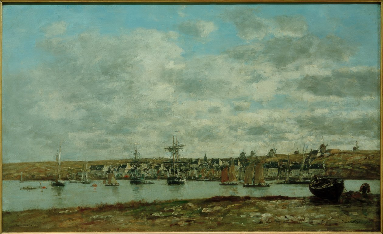 Camaret Limanı by Eugene Louis Boudin