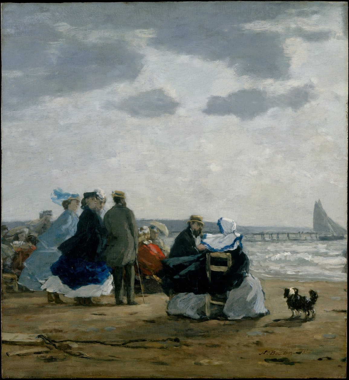 Sahilde, Dieppe by Eugene Louis Boudin