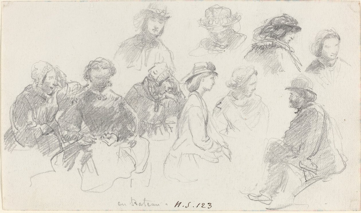 Gemideki Yolcular by Eugène Boudin