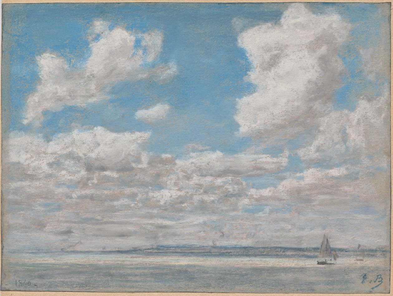 Açık Gökyüzü ile Deniz Manzarası by Eugène Boudin