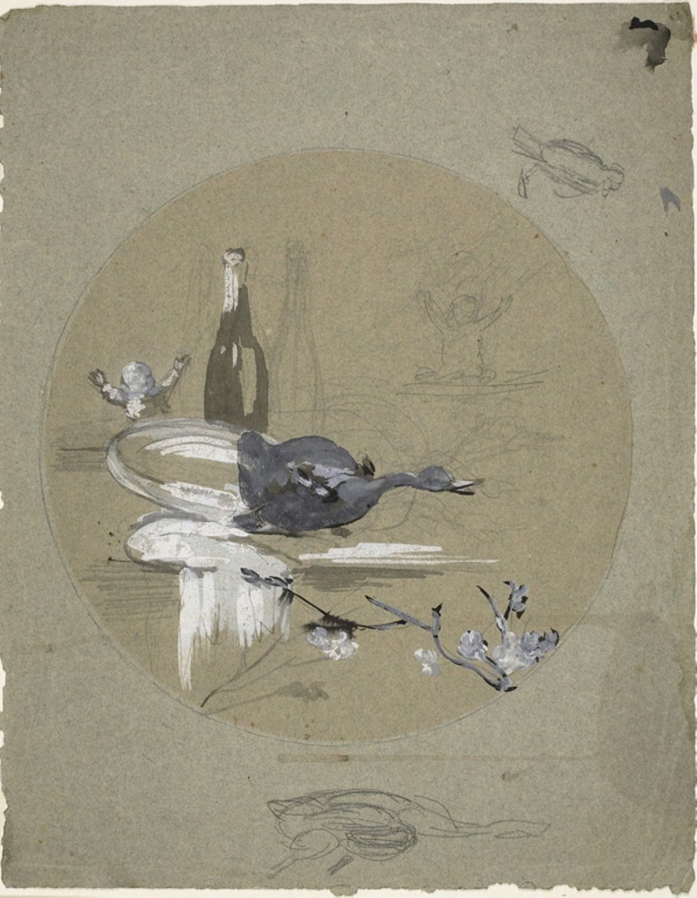 Çin Tabağı için Tasarım by Eugène Carrière