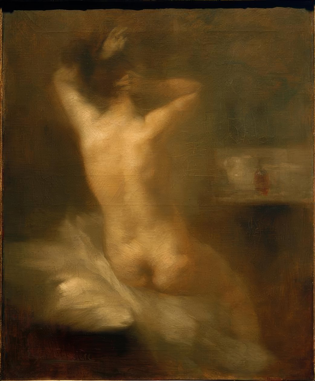 E.Carrière, Kadın Sırt Yasası by Eugène Carrière