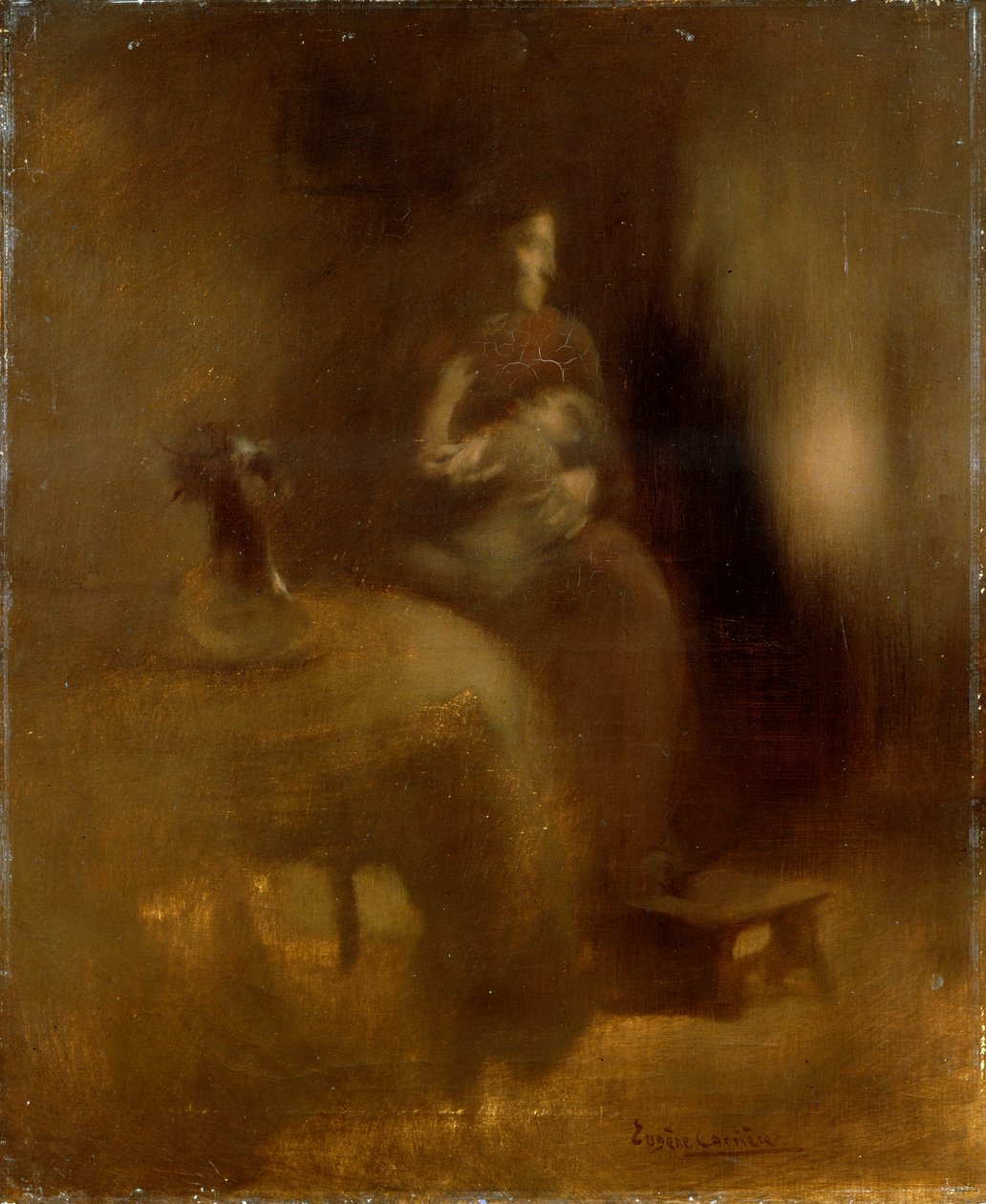 Kucağında Bebek Olan Kadın, 1890