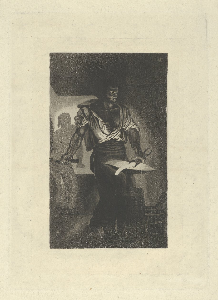 Bir Demirci, 1833., 1833. by Eugène Delacroix
