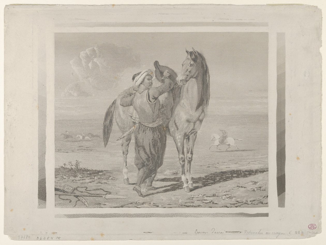 Atını Satan Bir Türk, 1824., 1824. by Eugène Delacroix