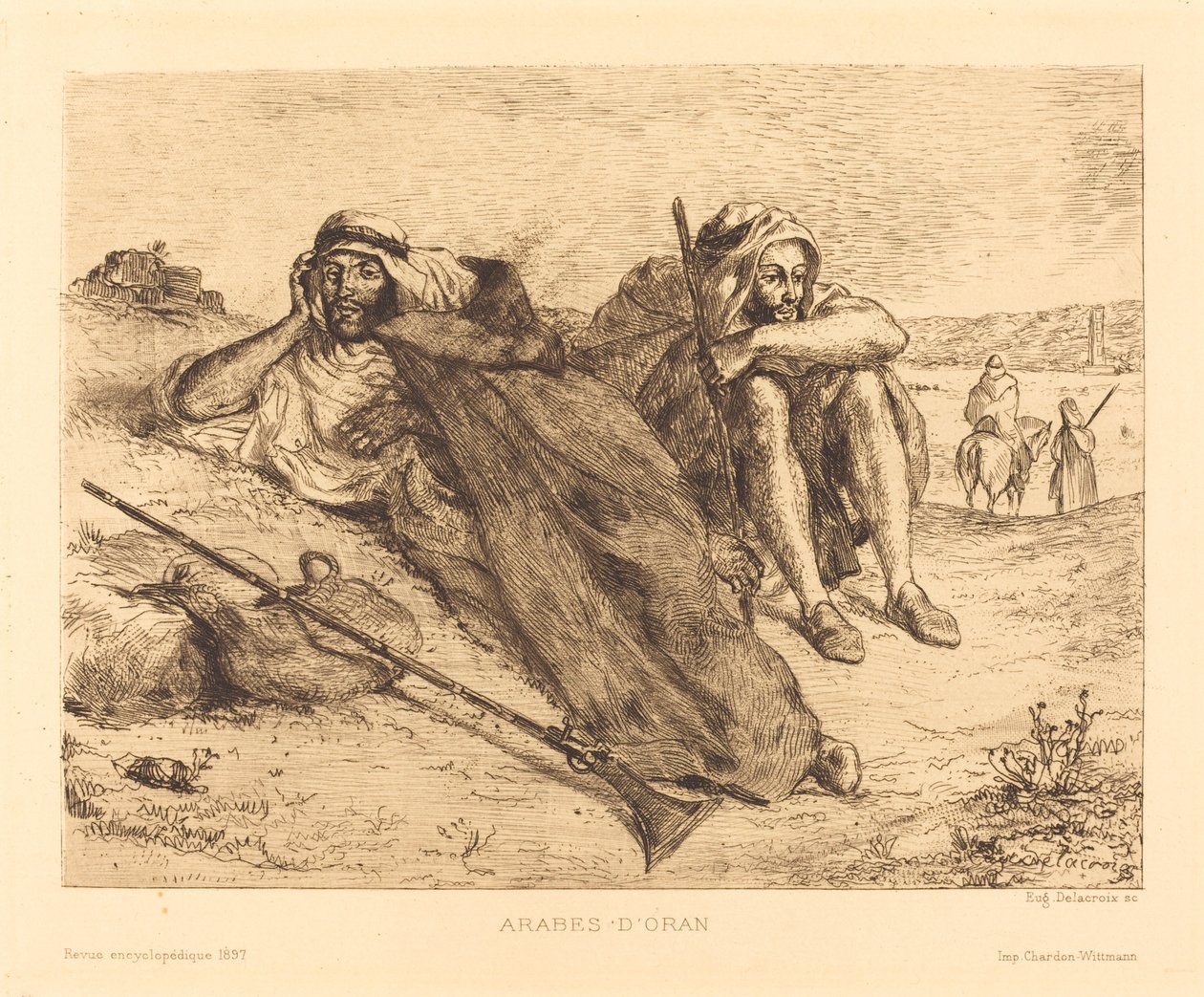 Oran Arapları by Eugène Delacroix