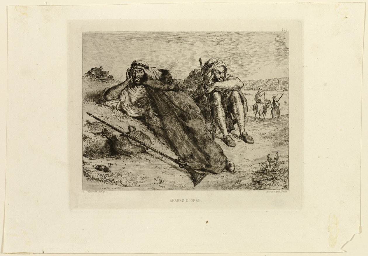 Oran Arapları by Eugène Delacroix