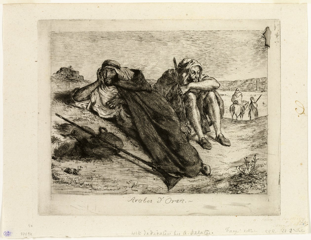 Oran Arapları by Eugène Delacroix