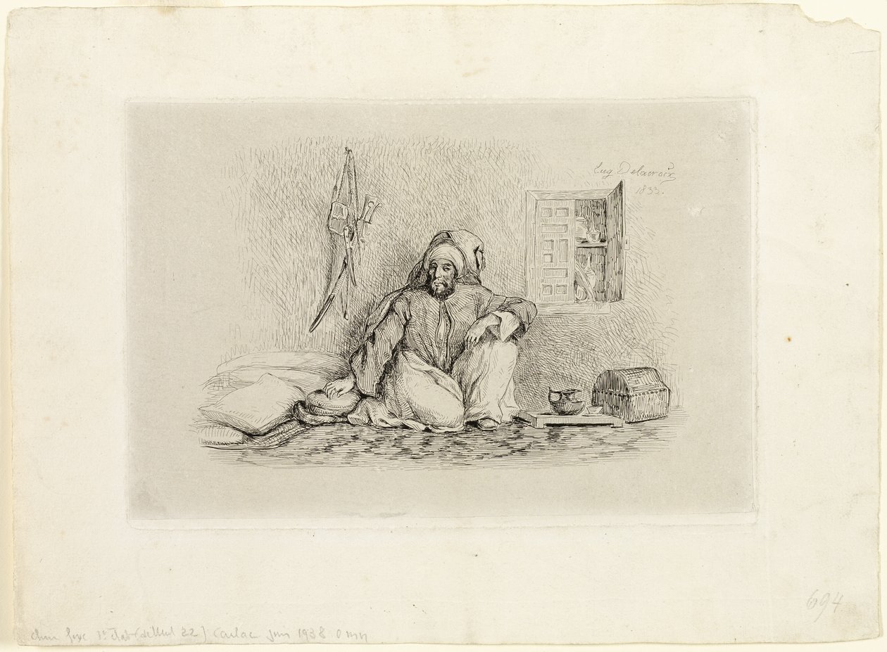 Şef Muhammed-Ben-Abou by Eugène Delacroix
