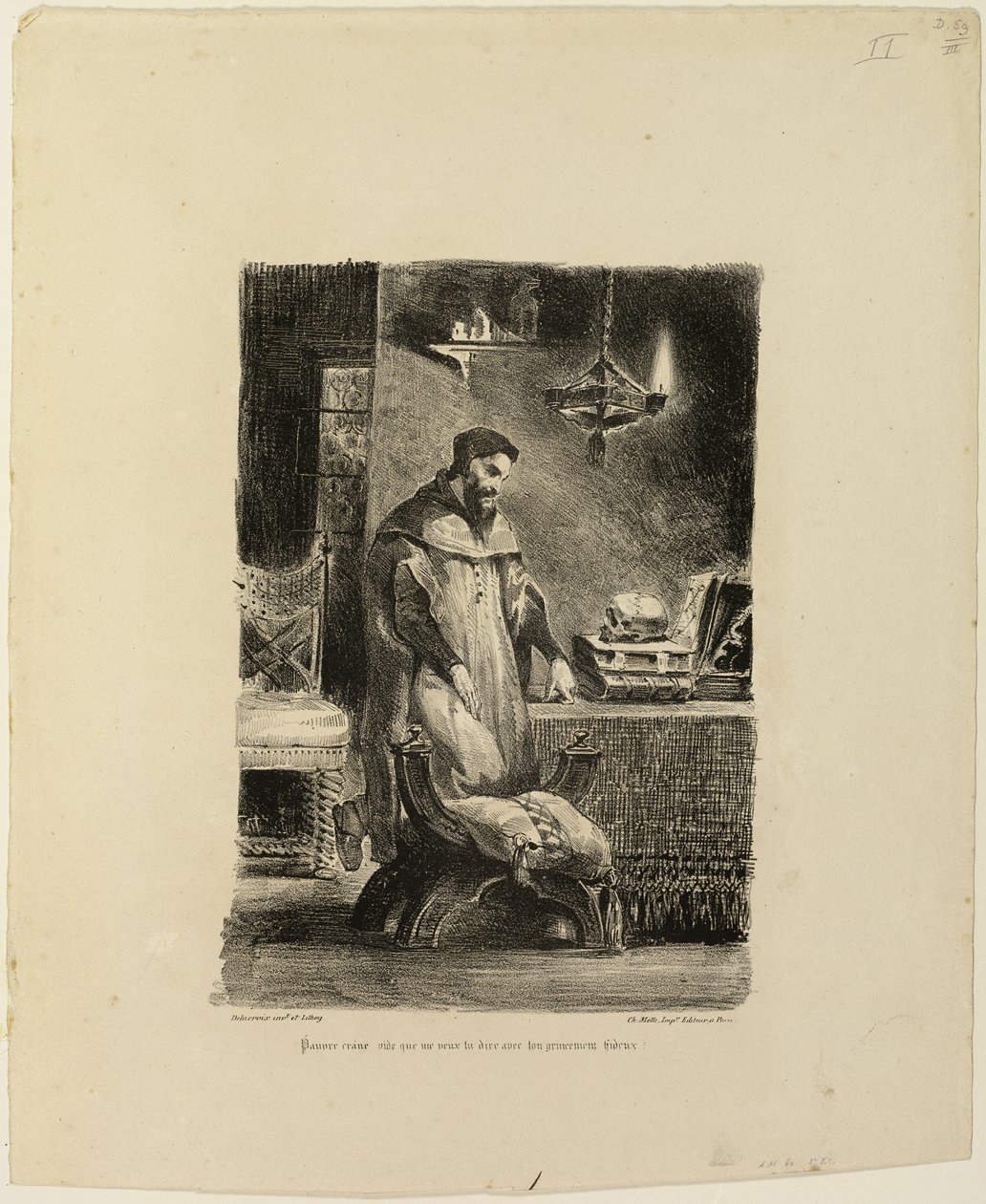 Faus Çalışmasında by Eugène Delacroix